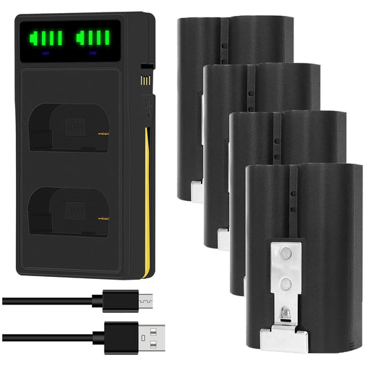 quick-change battery / Dual USB Charger for Ring Cordless Video Doorbell 2/3/3+/4,Spotlight Cam,Stick Up Cam(2/3Gen)